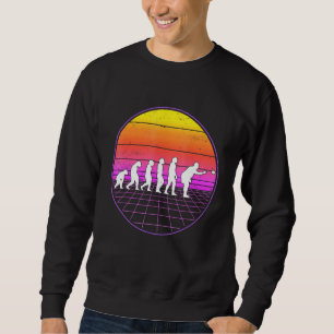 Boccia Evolution Vaporwave 70s Boule Petanque Bocc Lång Ärmad Tröja