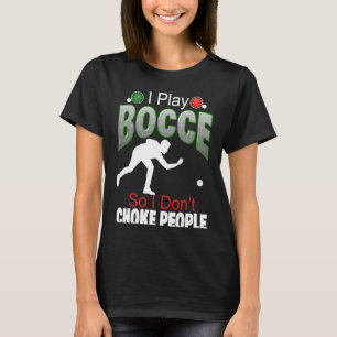 Boccie Boll Kung eller Drottning Vuxna Gräsplan Bo T Shirt