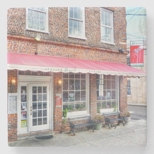 Boccis Charleston, SC. Underlägg. Underlägg Sten (Framsidan)