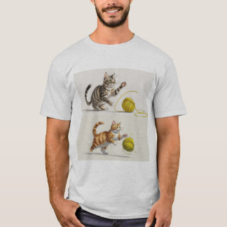 Bocetos de Gatos Jugando - Arte y Dibujo T Shirt