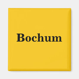 Bochum Magnet Schild Gold Gleb