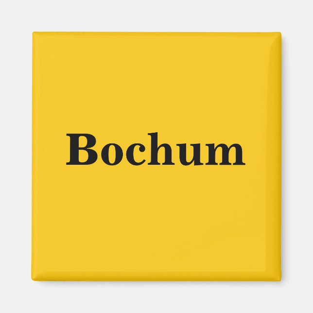 Bochum Magnet Schild Gold Gleb (Framsidan)