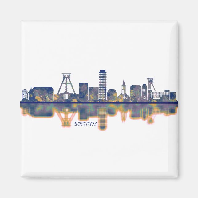 Bochum Skyline Magnet (Framsidan)