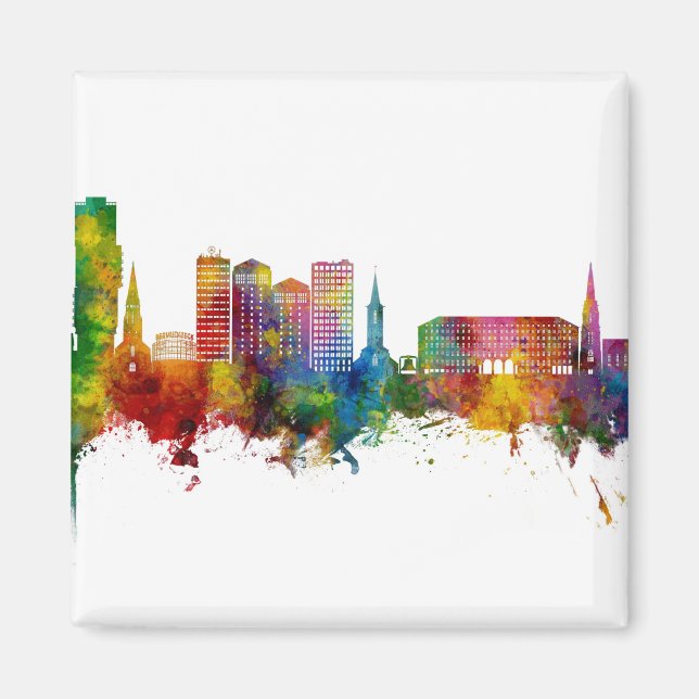 Bochum Tyskland Skyline Magnet (Framsidan)
