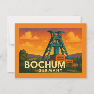 Bochum Tyskland Stad Konst Vykort