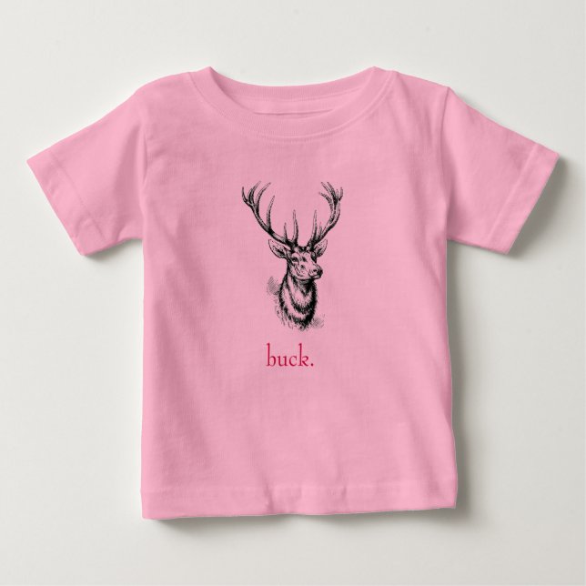 bock baby creeper - hjort, antlers tee (Framsida)