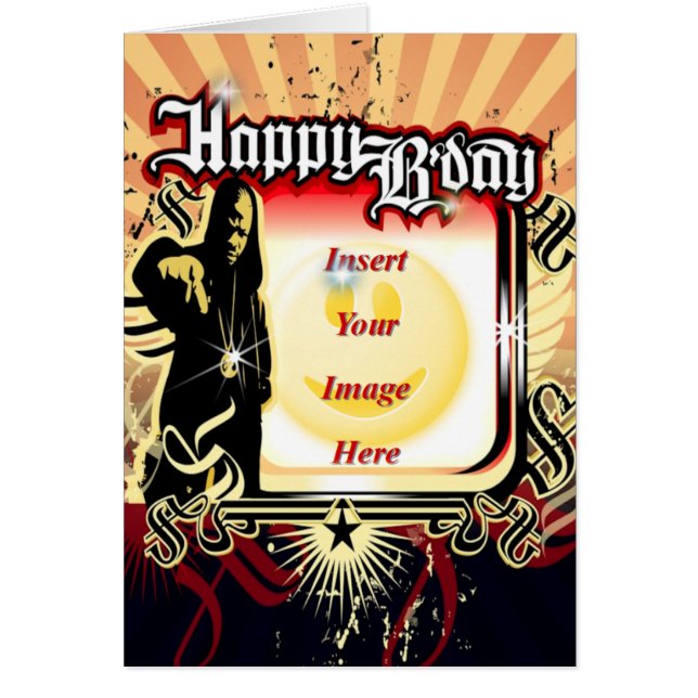 Bock B'day Hälsningskort (Framsidan)