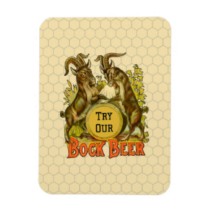 Bock Beer Goats Vintage Reklam Magnet