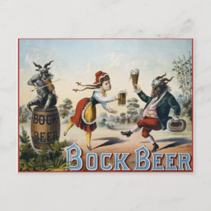 Bock Beer Vykort