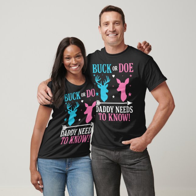 Bock eller Doe? Pappa Måste Veta T-shirt (Unisex)