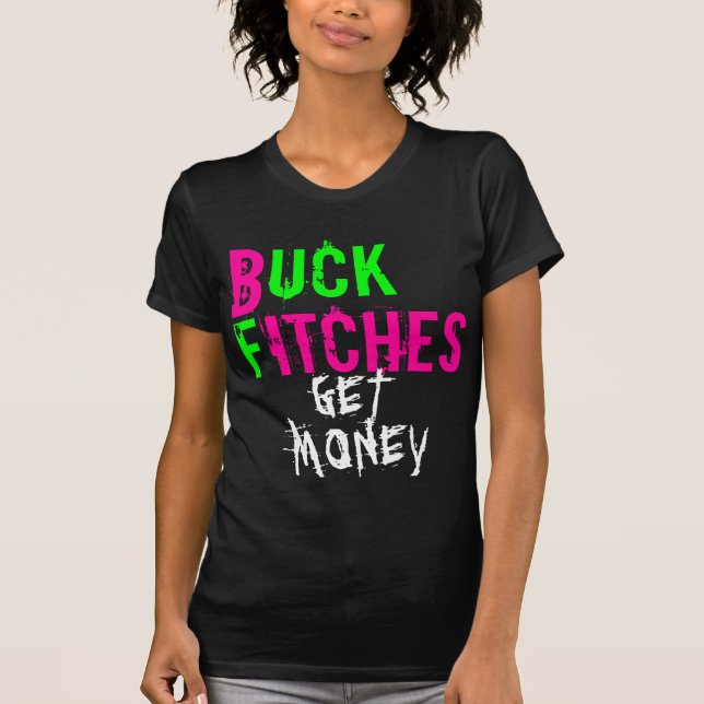 BOCKEN FITCHES, FÅR PENGAR T-SHIRT (Framsida)