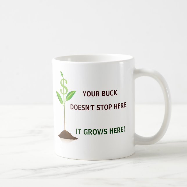 Bocken stoppar inte här! kaffemugg (Höger)