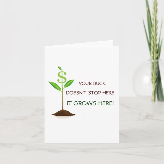 Bocken stoppar inte här Notecard Kort (Framsida)