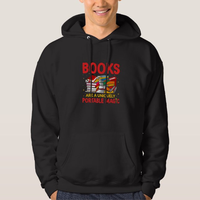 Böcker Är En Unikt Bärbar Magisk Läsning Hoodie (Framsida)