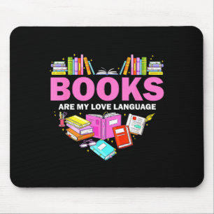 Böcker Är Mitt Kärleksspråk Läsälskare Bibliotekar Musmatta