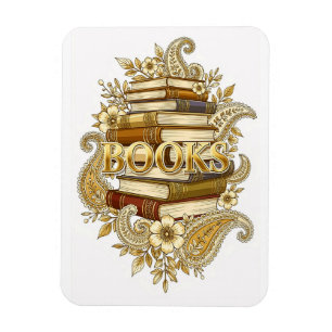 Böcker Bläck Konst Läsare Författare Poeter Biblio Magnet