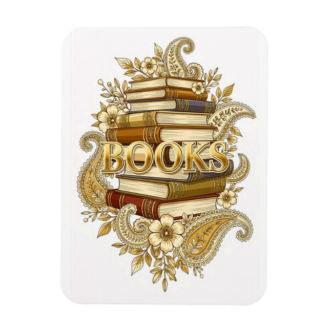 Böcker Bläck Konst Läsare Författare Poeter Biblio Magnet (Vertikal)