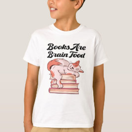 Böcker - Böcker Är Hjärnmat T Shirt