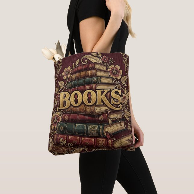Böcker Bokälskare Författare Läsare Bibliofiler Tygkasse (Närbild)