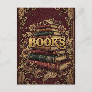 Böcker Bokälskare Författare Läsare Bibliofiler Vykort