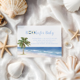 Böcker för Baby Beach Baby Shower önskemål Tilläggskort