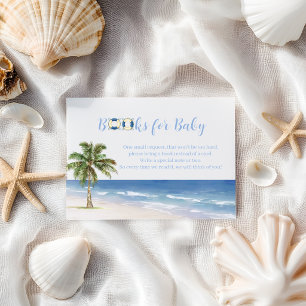 Böcker för Baby Beach Baby Shower önskemål Tilläggskort