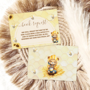 Böcker För Baby Björn Honungsbin Gul Bebis Shower Tilläggskort