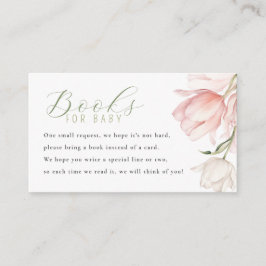 Böcker för Baby Floral Baby Shower  Tilläggskort