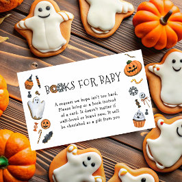 Böcker för Baby Halloween Baby Shower Tilläggskort