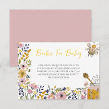 Böcker för Baby Honey Bee Dusch hölje kort