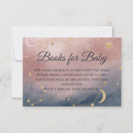Böcker för Baby Insert | Modern Boho Celestial Sho Tack Kort