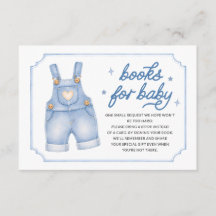 Böcker för baby jeans overaller baby shower