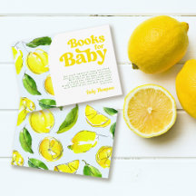 Böcker för Baby Lemon Retro Baby Shower