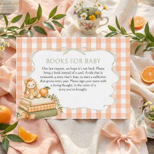 Böcker för Baby Little Cutie Baby Shower Tilläggskort