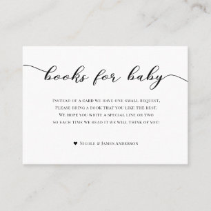 Böcker för baby shower inklusionskort rosa Paris Visitkort