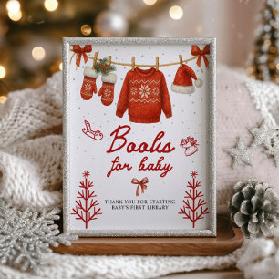 Böcker för Baby Vinter Santa Skylt