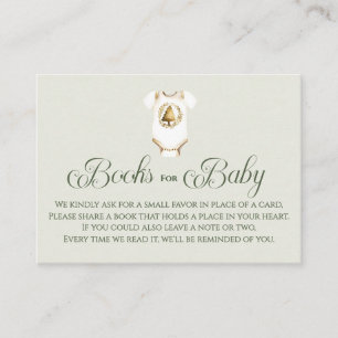 Böcker för baby vintergrönsak baby shower tilläggskort