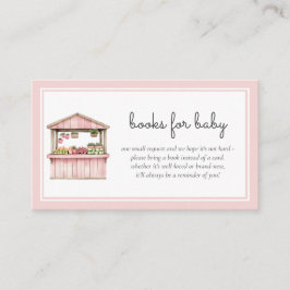 Böcker för bebis bondemarknad baby flicka shower tilläggskort
