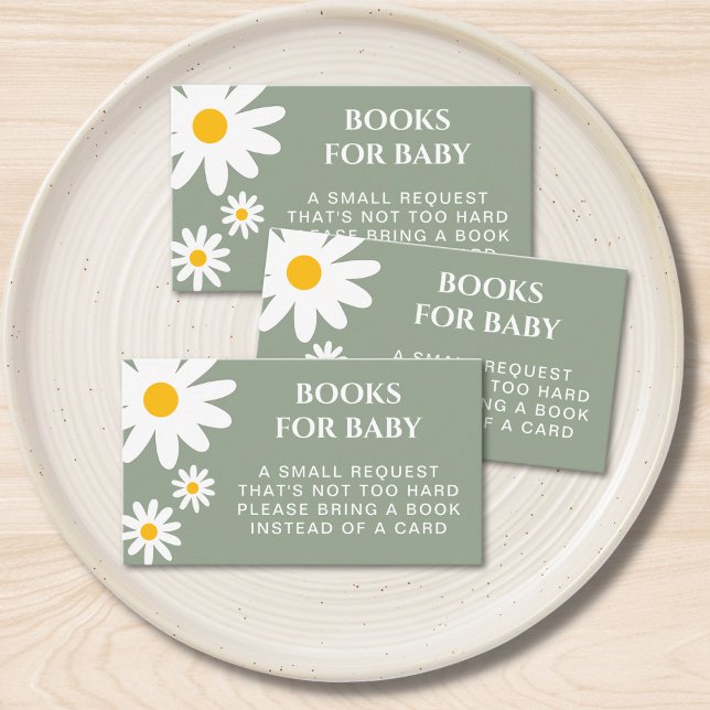 Böcker för bebis Daisy Sagegrön Tilläggskort (Skapare uppladdad)