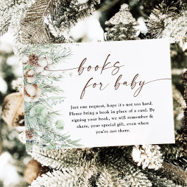 Böcker för bebis-kort | Vinter-baby shower Tilläggskort