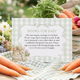 Böcker För Bebis Lokalt Odlade Baby Shower Tilläggskort
