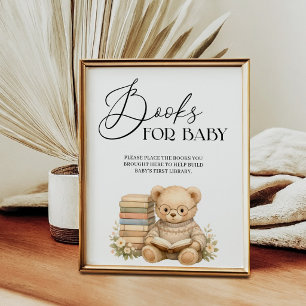 Böcker För Bebis Saga Ny Kapitel Bebis Shower Poster