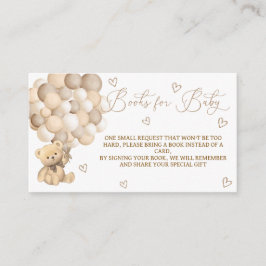 Böcker för bebis Teddybjörn-tema Tilläggskort