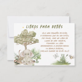 Böcker för bebisar Baby Shower-kort Tack Kort