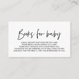 Böcker för bebisen, Modern Minimal font Kuvert  Tilläggskort