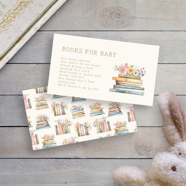 Böcker för spädbarnsfodralkort tilläggskort (Books for Baby Enclosure Card by Painted Paperie
)