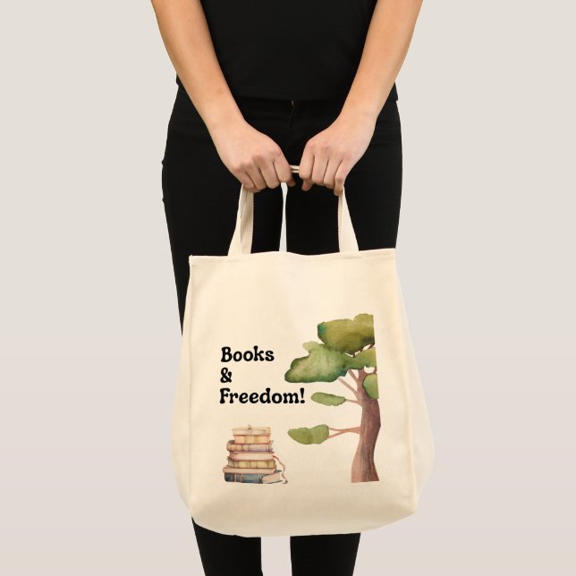 Böcker + Frihet Läsare Totebag Tygkasse (Framsida (produkt))