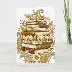 Böcker Guldton Konst Läsare Författare Bibliofiler Kort