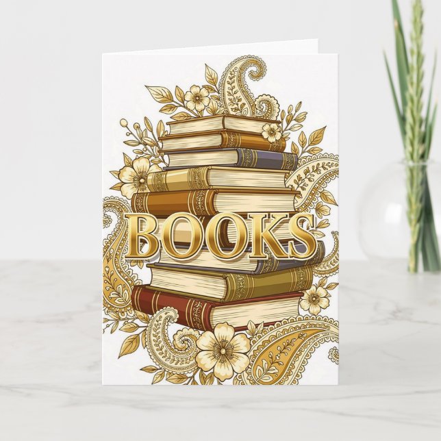 Böcker Guldton Konst Läsare Författare Bibliofiler Kort (Framsida)