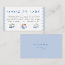 Böcker Infoga Tea Brewing Script Pojke Baby Shower